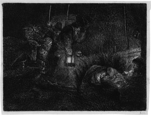 Lot 5172, Auction  111, Rembrandt Harmensz. van Rijn, Die Anbetung der Hirten bei Laternenschein