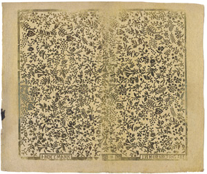 Lot 5318, Auction  111, Papierantiquitäten, Bronzefirnispapier: Zierliches Rankenmuster