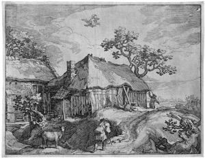 Lot 5421, Auction  111, Bolswert, Boetius Adams, Landschaft mit Bauerngehöft und Ganymed
