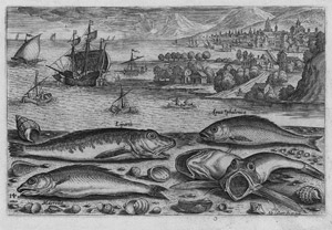 Lot 5434, Auction  111, Collaert, Adriaen, Piscium Vivæ Icones - Folge der Fische