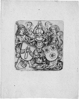 Lot 5507, Auction  111, Monogrammist bX8, Das Wappen der Familien von Rohrbach und von Holzhausen