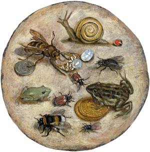 Lot 6015, Auction  111, Deutsch, 17. Jh. Stillleben mit Insekten, Käfern und einem Frosch
