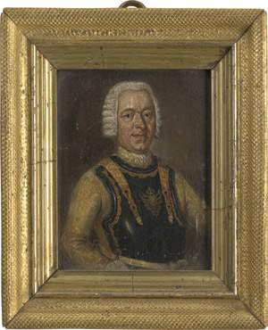 Lot 6042, Auction  111, Deutsch, um 1740. Bildnis des Major Wilhelm von Eberstein