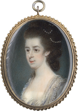Lot 6849, Auction  111, Shelley, Samuel, Bildnis einer Dame im weißen Kleid