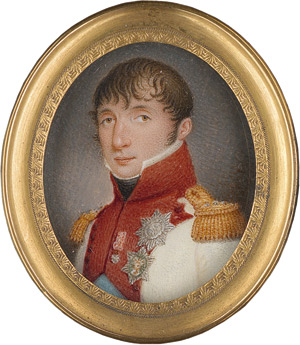 Lot 6862, Auction  111, Französisch, um 1810. Bildnis Luis Napoleon Bonaparte in weißer Uniformjacke