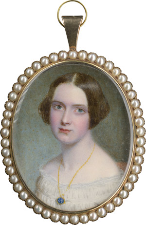 Lot 6863, Auction  111, Newton, William John, Bildnis einer jungen Frau im weißen Kleid