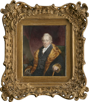 Lot 6867, Auction  111, Hamburger, Johann Conrad, Bildnis eines Herren im dunklen Mantel mit breitem Pelzkragen