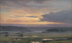Lot 7041, Auction  111, Bredsdorff, Johan Ulrik, Landschaft bei Sonnenuntergang 