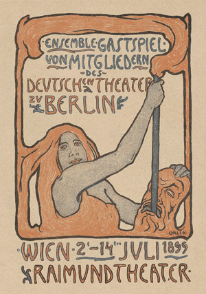 Lot 7338, Auction  111, Orlik, Emil, Ensemble Gastspiel von Mitgliedern des Deutschen Theaters zu Berlin