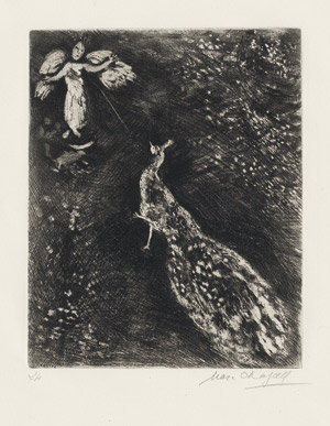 Lot 8111, Auction  111, Chagall, Marc, Der Pfau beklagt sich bei Juno; Die Hündin und ihre gute Freundin