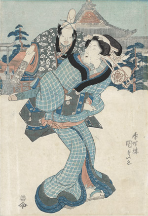 Los 294 - Kunisada, Utagawa - Tōto yu Shima tenmangū - 1 - thumb