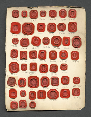 Lot 312, Auction  112, Siegelsammlung,  Ca. 1000 roten Lacksiegeln von Fürsten und Adeligen aus Deutschland