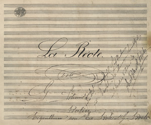 Lot 357, Auction  112, Schmidt, Gustav Friedrich, "La Réole" (Vollständige Partitur der Oper). Deutsche Handschrift auf Papier