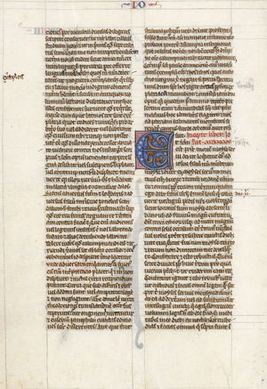 Los 501 - Biblia latina - Doppelblatt aus einer Perlschriftbibel - 0 - thumb