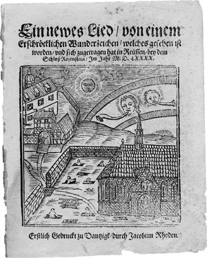 Lot 543, Auction  112, Ein newes Lied, von einem erschröcklichen Wunderzeichen,, bey dem Schloß Rosenstein, im Jahr 1590