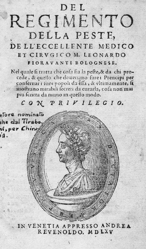 Los 547 - Fioravanti, Leonardo - Del regimento della peste - 0 - thumb