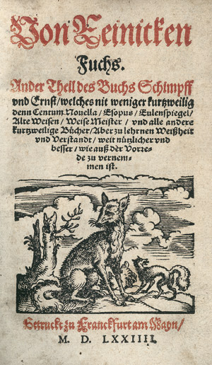Lot 581, Auction  112, Von Reinicken Fuchs, Ander Theil deß Buchs Schimpff und Ernst + 4 Beibände