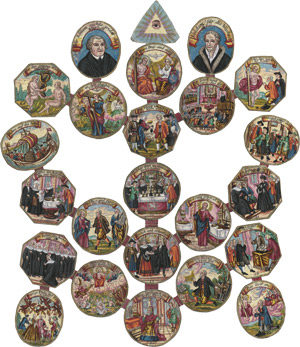 Lot 612, Auction  112, Augsburger Konfessionsjubiläum, Silbermedaille-Medaillon zum Jubiläum der Augsburger Konfession 1730