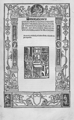 Lot 1073, Auction  112, Budé, Guillaume, De Asse et partibus eius Libri quinque 