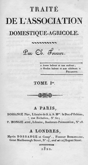 Lot 1221, Auction  112, Fourier, Charles, Traité de l'association domestique-agricole