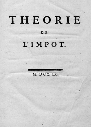 Lot 1420, Auction  112, Mirabeau, Honoré Gabriel Comte de Riquetti, Théorie de l'impôt. Erste Ausgabe