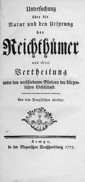 Los 1650 - Turgot, Anne-Robert-Jacques - Untersuchung über die Natur und den Ursprung der Reichthümer  - 0 - thumb