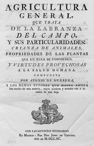 Los 1712 - Alonso de Herrera, Gabriel -  Agricultura general, que trata de la labranza del campo,  - 0 - thumb