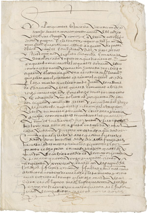 Lot 1822, Auction  112, Vera Morador, Sancho de, Carta de pago. Spanische Handschrift auf Papier