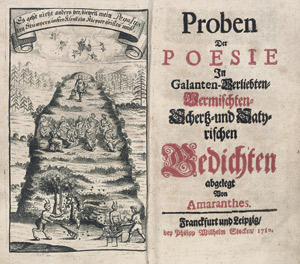 Los 2127 - Corvinus, Gottlieb Siegmund - Proben der Poesie - 0 - thumb