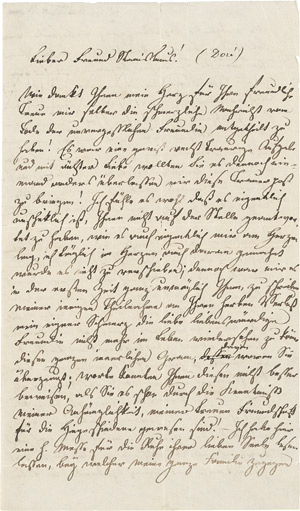 Los 2448 - Schlegel, Dorothea - Brief an Stanislaus Doré de Beauville - 0 - thumb