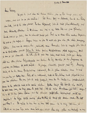 Lot 2497, Auction  112, Hahn, Otto, Brief 1918 an seine Frau