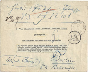 Lot 2533, Auction  112, Runge, Friedlieb Ferdinand, 5 Briefe