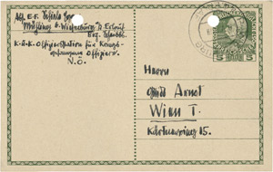 Lot 2692, Auction  112, Schiele, Egon, Postkarte 1916
