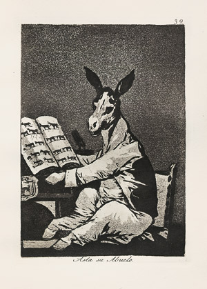 Lot 3181, Auction  112, Goya, Francisco de, Caprichos von Goya. Hg. Valerian von Loga