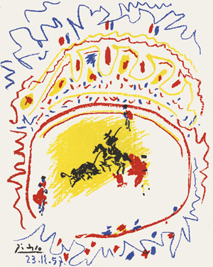 Lot 3449, Auction  112, Hommage à Pablo Picasso und Picasso, Pablo - Illustr., Wiesbaden 1976