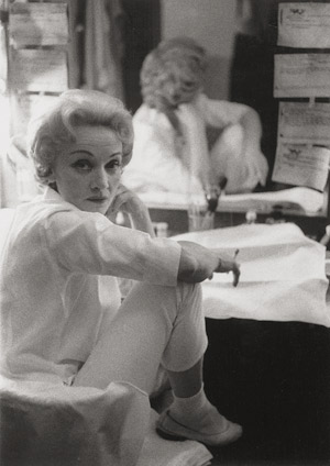 Lot 4140, Auction  112, Claxton, William, Marlene Dietrich in her dressing room, Las Vegas