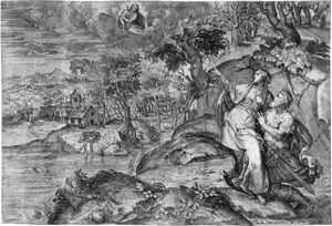 Los 5006 - Angolo, Marco d´ - Die tiburtinische Sibylle zeigt Kaiser Augustus die Erscheinung der Jungfrau  - 0 - thumb