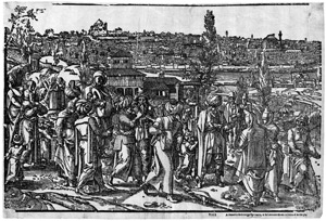 Lot 5049, Auction  112, Coecke van Aelst, Pieter, Eine Prozession vor der Stadtkulisse Konstantinopels