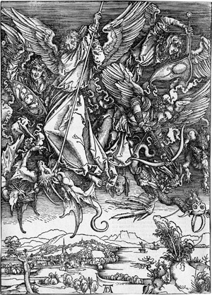 Lot 5069, Auction  112, Dürer, Albrecht, Michaels Kampf mit dem Drachen