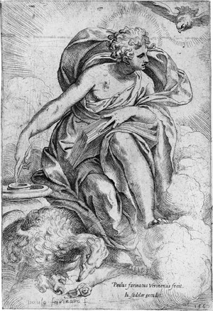 Lot 5095, Auction  112, Farinati, Orazio, Johannes der Evangelist, von einem Adler begleitet