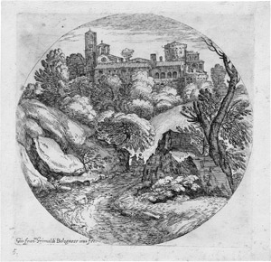 Lot 5119, Auction  112, Grimaldi, Giovanni Francesco, Die Folge der kreisrunden Landschaften