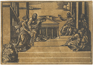 Lot 5152, Auction  112, Matheus, George, Martha führt Maria Magdalena in den Tempel. 