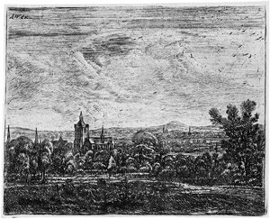 Lot 5207, Auction  112, Ruischer, Johannes, Die Landschaft mit der Kirche im Mondlicht