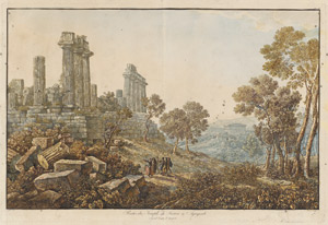 Lot 5280, Auction  112, Cassas, Louis-François, Restes du Temple de Junon à Agrigente