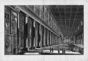 Lot 5345, Auction  112, Piranesi, Giovanni Battista, Veduta interna della basilica di S. Maria Maggiore