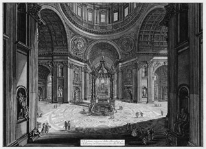 Lot 5348, Auction  112, Piranesi, Giovanni Battista, Veduta interna della Basilica di S. Pietro in Vaticano