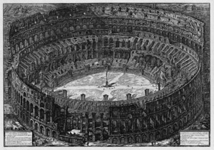 Lot 5349, Auction  112, Piranesi, Giovanni Battista, Veduta dell'Anfiteatro Flavio, detto il Colosseo