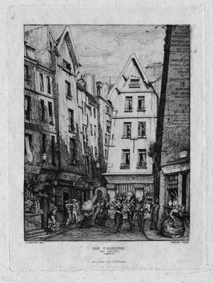 Lot 5425, Auction  112, Meryon, Charles, La rue Pirouette aux Halles