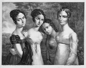 Lot 5439a, Auction  112, Schönschütz, Joseph - nach, Freundschaftsbild vier junger Damen