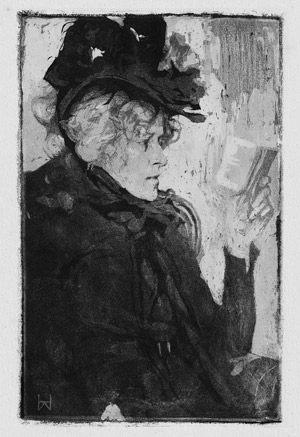 Lot 5474, Auction  112, Wolff, Heinrich, Bildnis einer lesenden Dame mit Hut